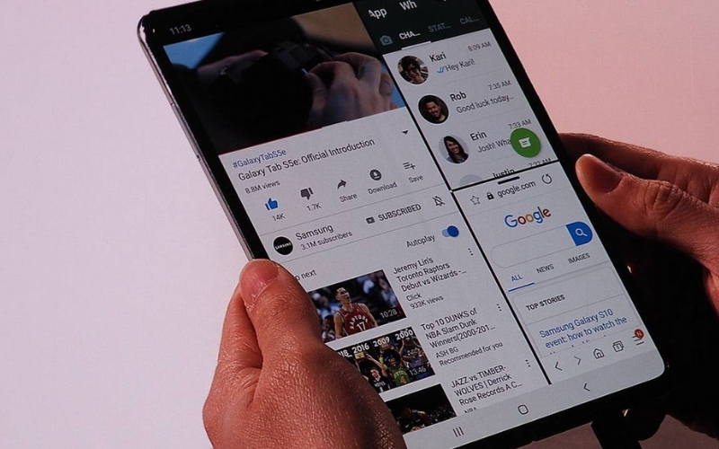 Bạn có thể sử dụng nhiều cửa sổ cùng một lúc khi dùng TouchWiz